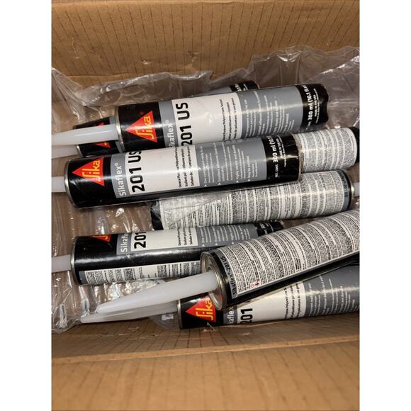 Lot Of 8 Pcs Sikaflex 201 US White - Picture 1 of 2